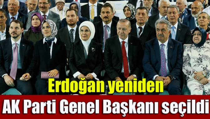 Erdoğan yeniden AK Parti Genel Başkanı seçildi