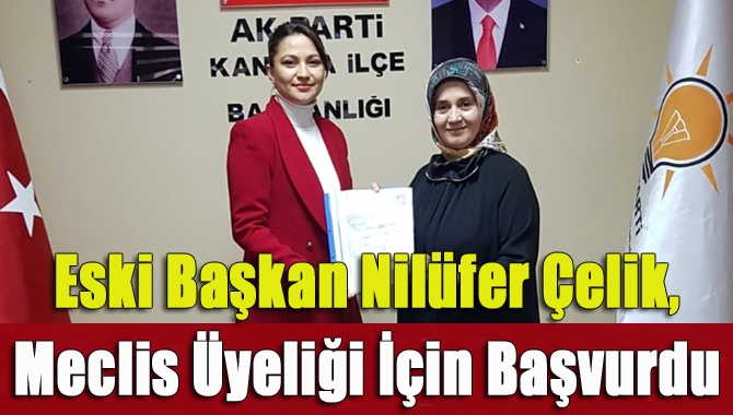 Eski başkan Nilüfer Çelik, meclis üyeliği için başvurdu