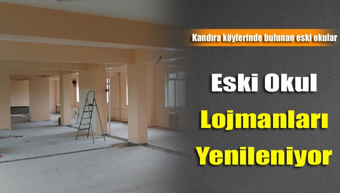 Eski okul lojmanları yenileniyor