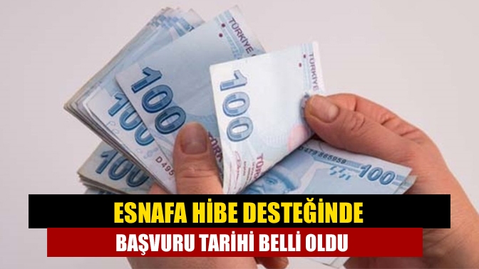 Esnafa hibe desteğinde başvuru tarihi belli oldu