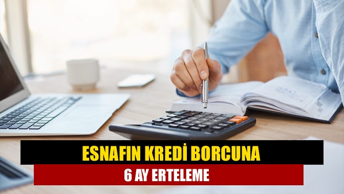 Esnafın kredi borcuna 6 ay erteleme