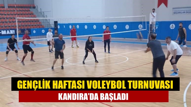 Gençlik Haftası Voleybol Turnuvası Kandırada Başladı