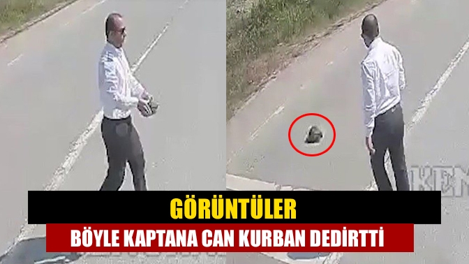 Görüntüler böyle kaptana can kurban dedirtti