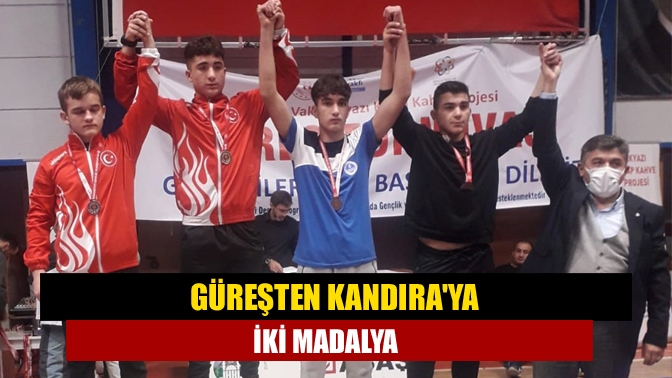 Güreşten Kandıraya iki madalya