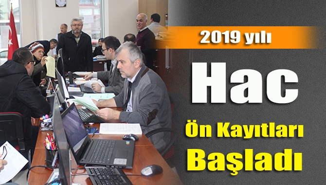 Hac Ön kayıtları başladı