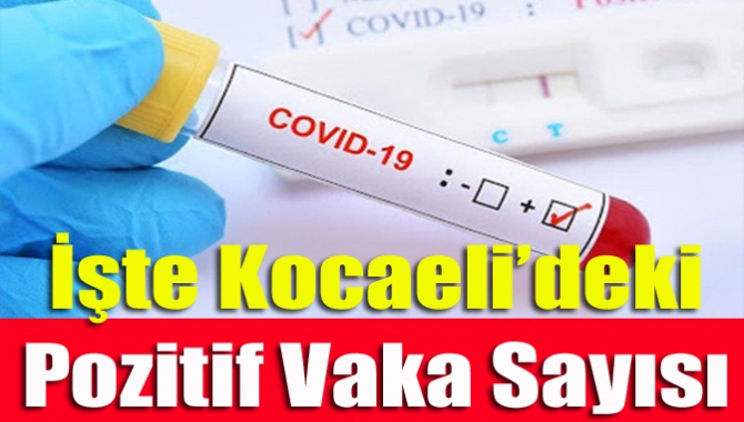 İşte Kocaeli’deki Pozitif Vaka Sayısı