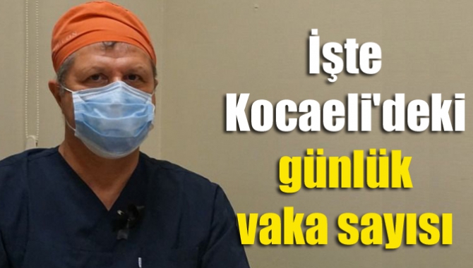 İşte Kocaeli'deki günlük vaka sayısı