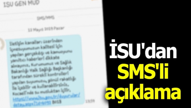 İSU'dan abonelere mesaj: "Dikkate almayın"