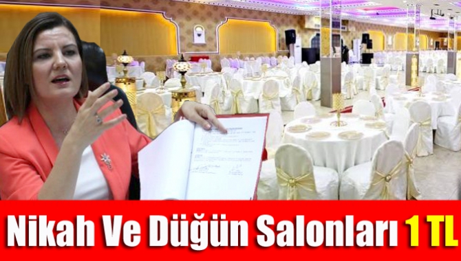 Nikah ve düğün salonları 1 TL