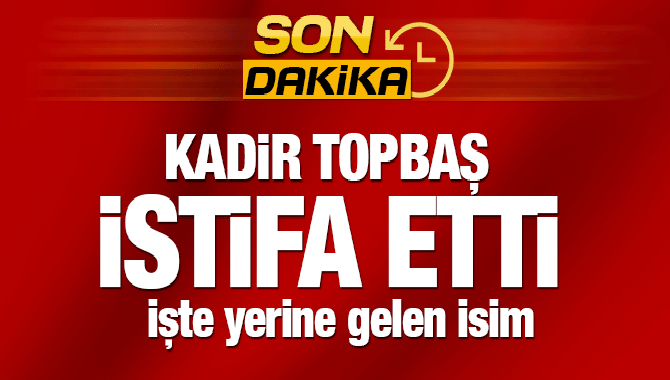 Kadir Topbaş istifa etti