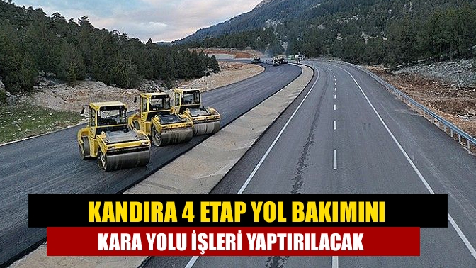 Kandıra 4 Etap Yol Bakımını Kara yolu işleri yaptırılacak