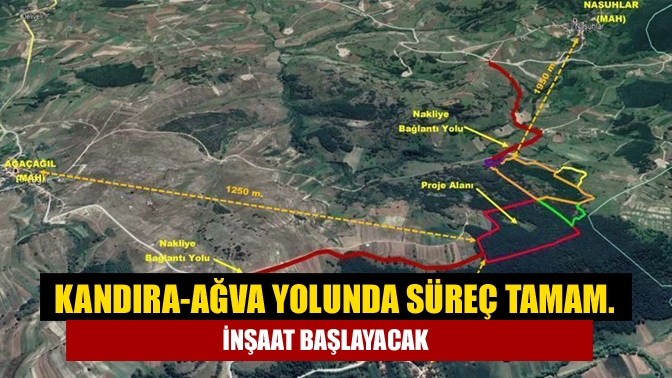 Kandıra-Ağva yolunda süreç tamam. İnşaat başlayacak