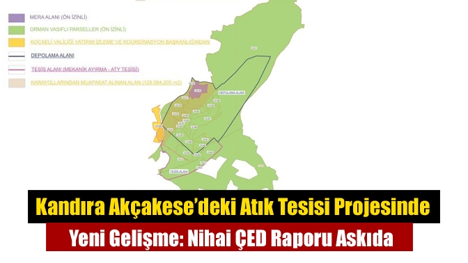 Kandıra Akçakese’deki Atık Tesisi Projesinde Yeni Gelişme: Nihai ÇED Raporu Askıda