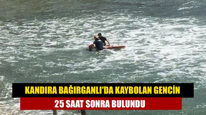 Kandıra Bağırganlıda kaybolan gencin cesedi 25 saat sonra bulundu