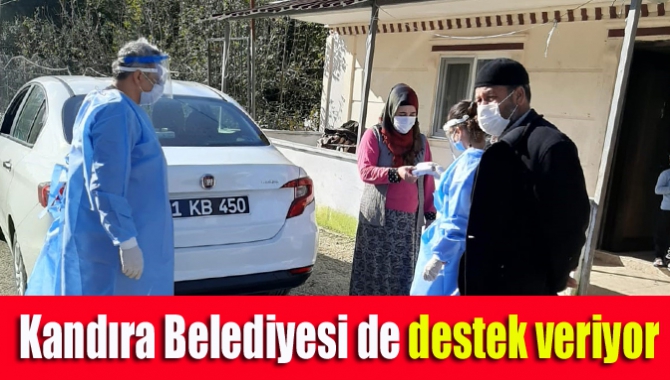 Kandıra Belediyesi de destek veriyor