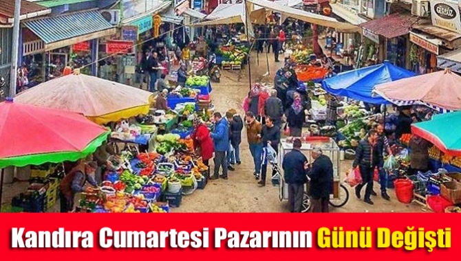 Kandıra Cumartesi Pazarının Günü Değişti