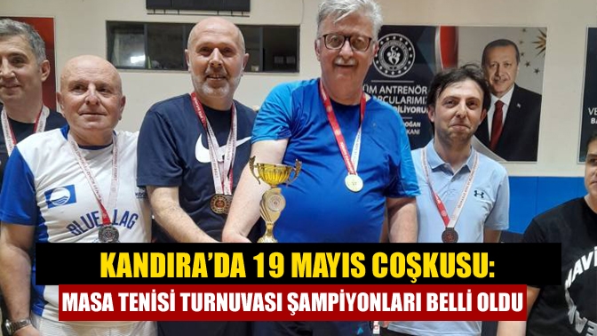 Kandıra’da 19 Mayıs Coşkusu: Masa Tenisi Turnuvası Şampiyonları Belli Oldu