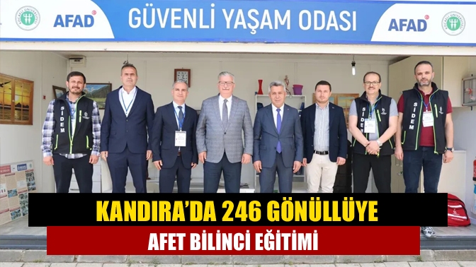 Kandıra’da 246 Gönüllüye Afet Bilinci Eğitimi