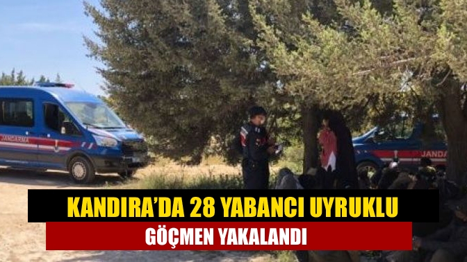 Kandıra’da 28 yabancı uyruklu göçmen yakalandı