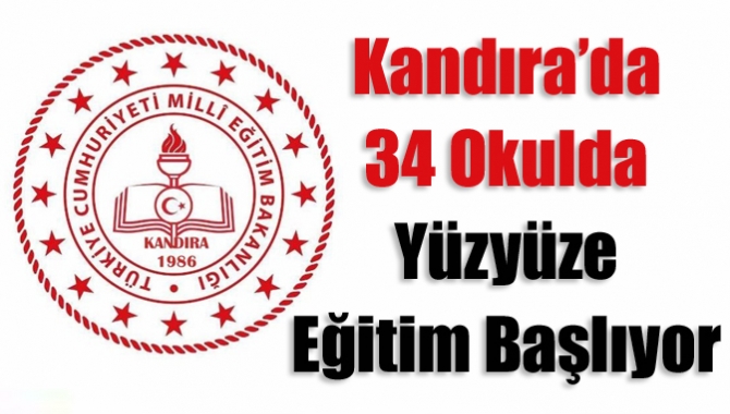 Kandıra’da 34 okulda yüzyüze eğitim başlıyor