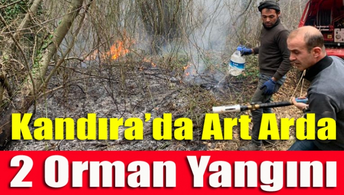 Kandıra’da art arda 2 orman yangını