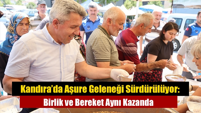 Kandıra’da Aşure Geleneği Sürdürülüyor: Birlik ve Bereket Aynı Kazanda