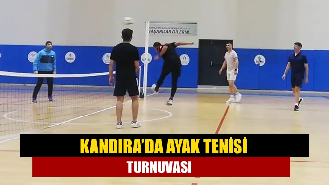 Kandıra’da ayak tenisi turnuvası