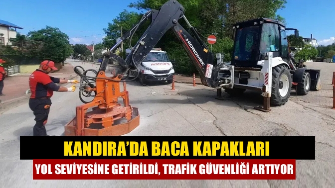 Kandıra’da Baca Kapakları Yol Seviyesine Getirildi, Trafik Güvenliği Artıyor