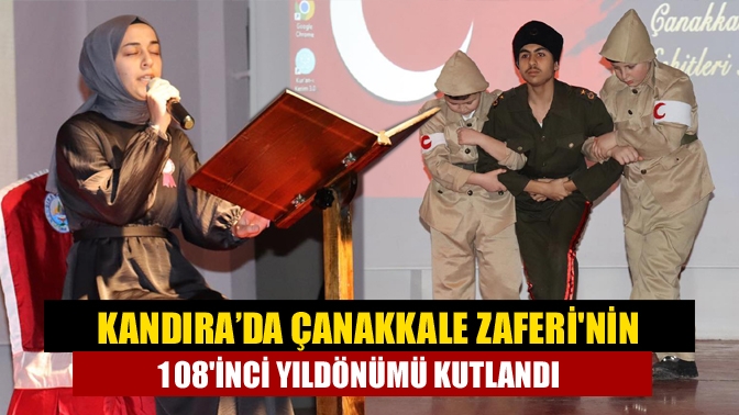 Kandıra’da Çanakkale Zaferinin 108inci yıldönümü kutlandı