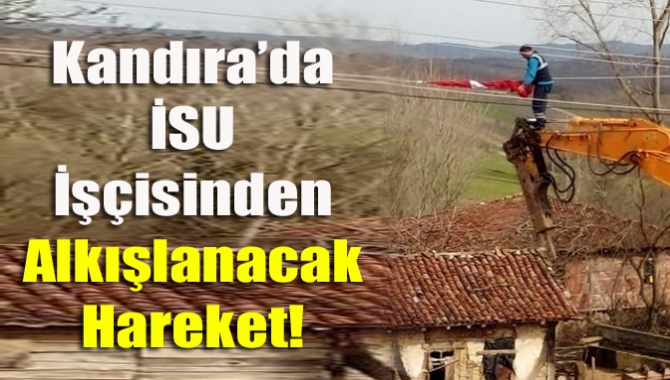 Kandıra’da İSU işçisinden alkışlanacak hareket!