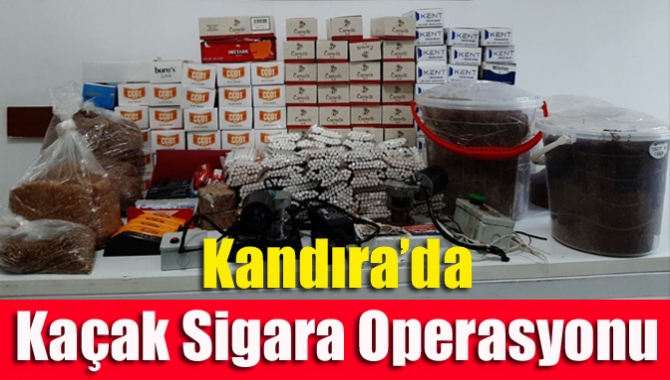 Kandıra’da kaçak sigara operasyonu