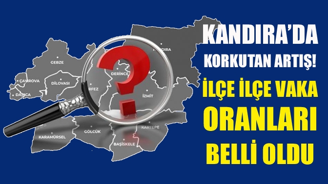 Kandıra’da korkutan artış! İlçe ilçe vaka oranları belli oldu