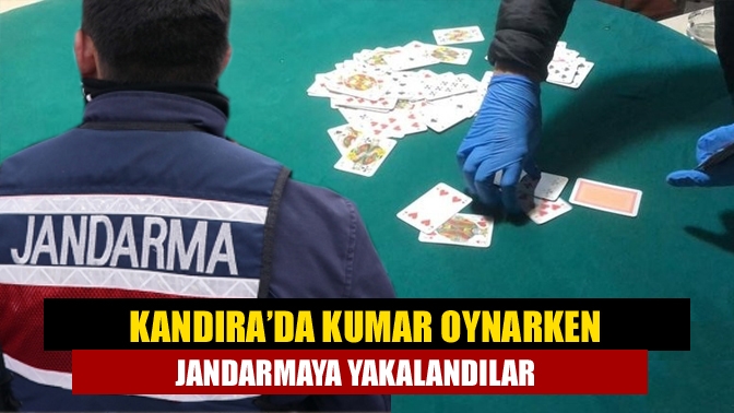 Kandıra’da Kumar oynarken jandarmaya yakalandılar