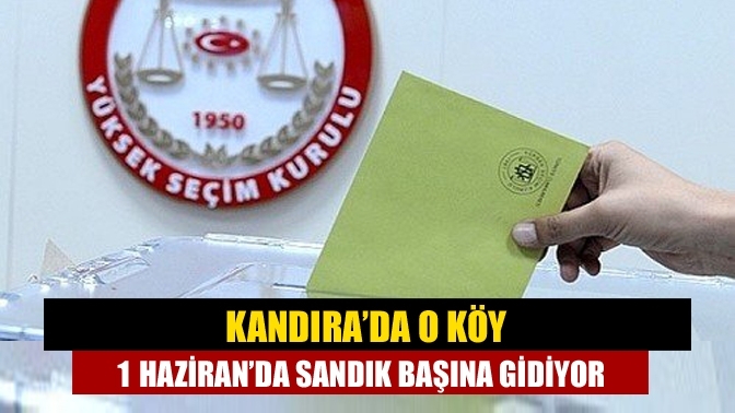 Kandıra’da O Köy 1 Haziran’da Sandık Başına Gidiyor