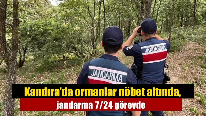 Kandıra’da ormanlar nöbet altında, jandarma 7/24 görevde