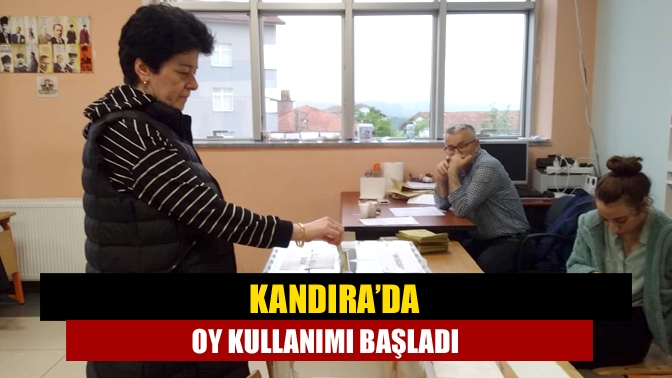 Kandıra’da oy kullanımı başladı