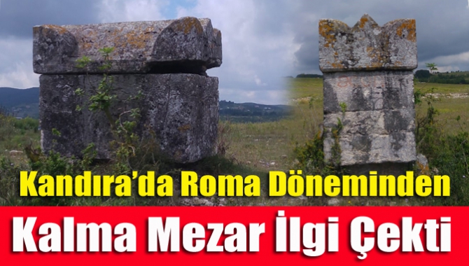 Kandıra’da Roma döneminden kalma mezar ilgi çekti