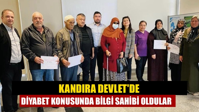 Kandıra Devletde Diyabet konusunda bilgi sahibi oldular