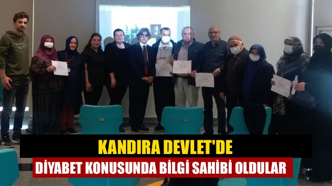 Diyabet konusunda bilgi sahibi oldular