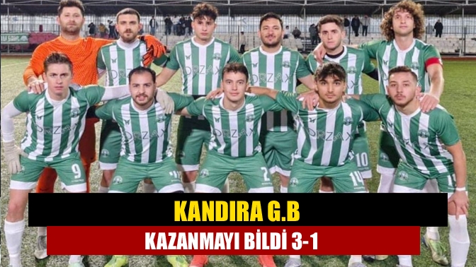 Kandıra G.B kazanmayı bildi 3-1