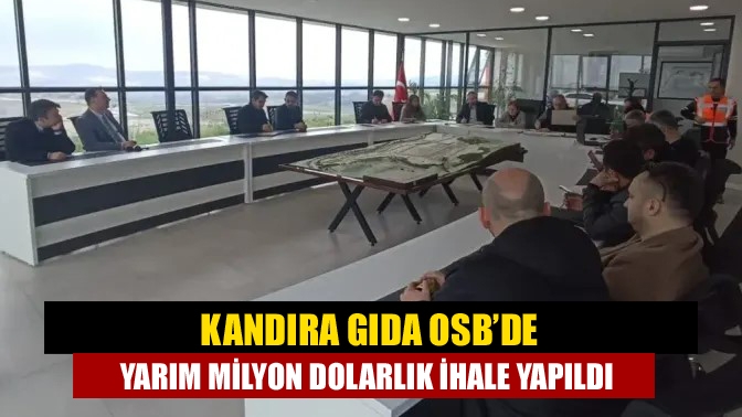 Kandıra Gıda OSB’de yarım milyon dolarlık ihale yapıldı