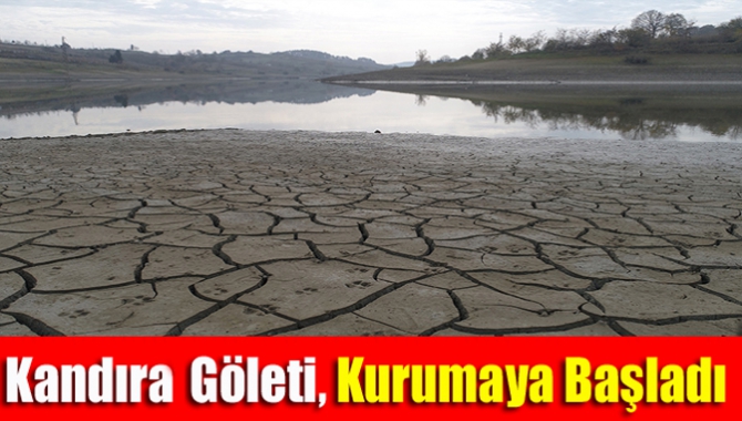 Kandıra Göleti, kurumaya başladı