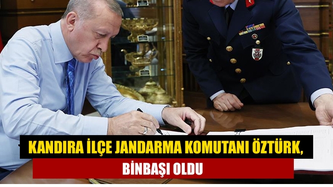 Kandıra İlçe Jandarma Komutanı Öztürk, binbaşı oldu