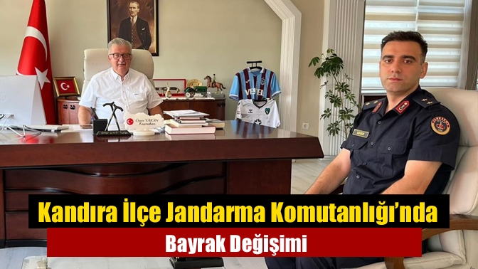 Kandıra İlçe Jandarma Komutanlığı’nda Bayrak Değişimi