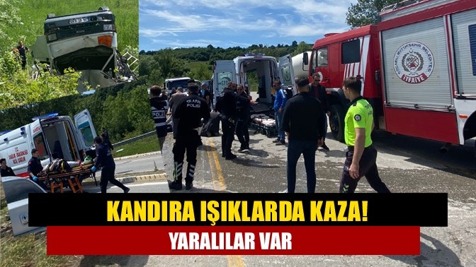 Kandıra Işıklarda kaza! Yaralılar var