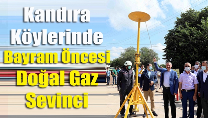 Kandıra köylerinde bayram öncesi doğal gaz sevinci