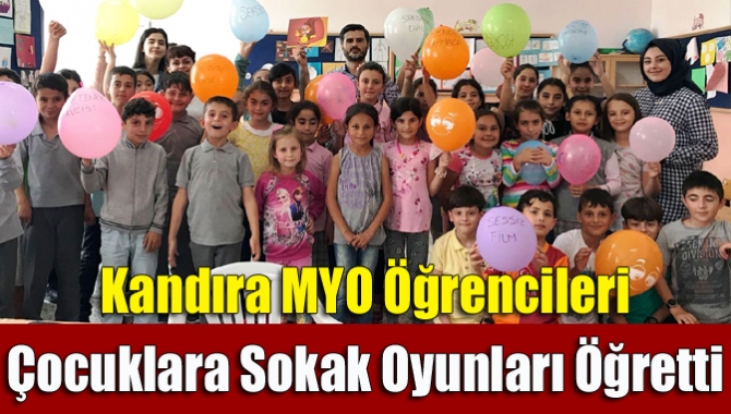 Kandıra MYO öğrencileri çocuklara sokak oyunları öğretti