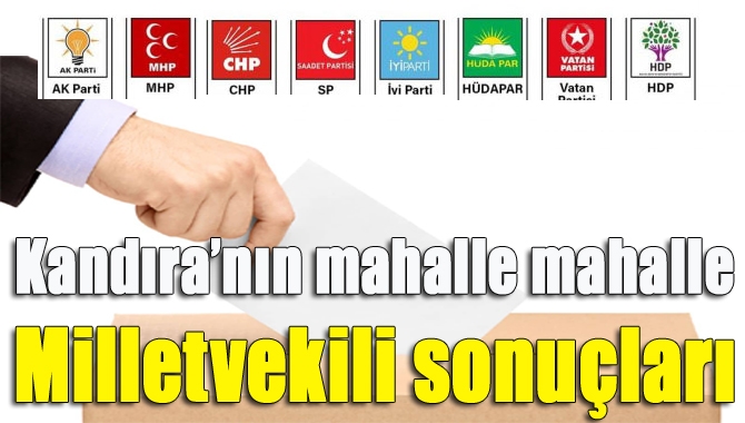 Kandıra’nın mahalle mahalle Milletvekili sonuçları