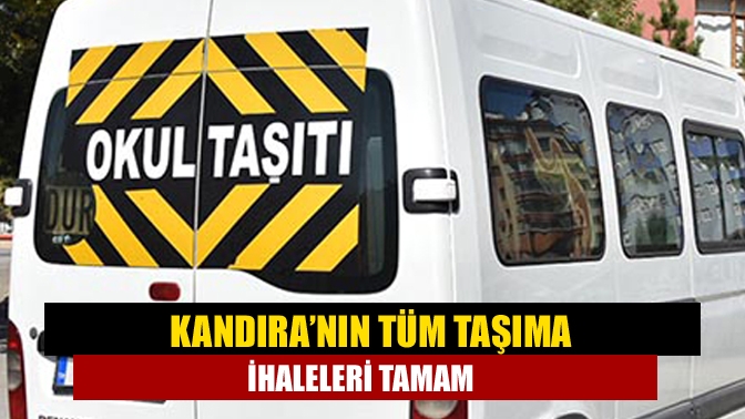 Kandıra’nın tüm taşıma ihaleleri tamam