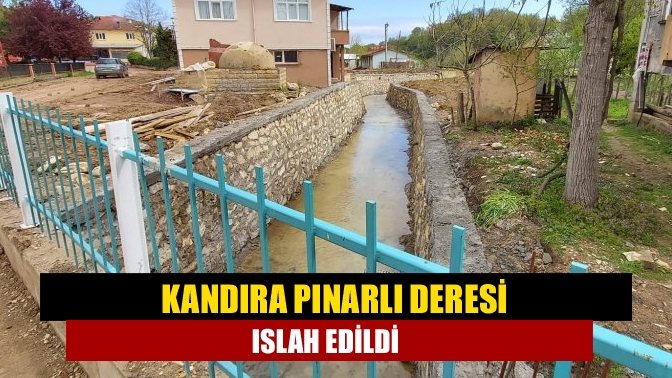 Pınarlı Deresi ıslah edildi